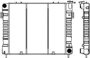 SAKURA  Automotive 1231-0305 radiatorius, variklio aušinimas