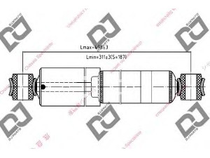 DJ PARTS DS1300GT amortizatorius 
 Pakaba -> Amortizatorius
5530043430, 5530043431