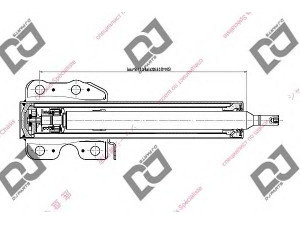 DJ PARTS DS1906GS amortizatorius 
 Pakaba -> Amortizatorius
2D0413029, 2D0413029B, 6903207130