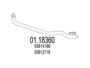 MTS 01.18360 išleidimo kolektorius
93812118, 93814188