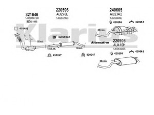 KLARIUS 930998E išmetimo sistema 
 Išmetimo sistema -> Išmetimo sistema, visa