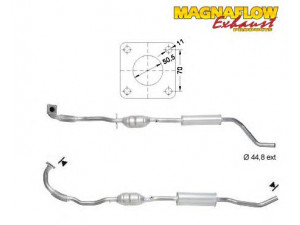 MAGNAFLOW 70203 katalizatoriaus keitiklis 
 Išmetimo sistema -> Katalizatoriaus keitiklis
8Z0253057X