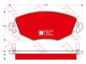 TRW GDB1434DTE stabdžių trinkelių rinkinys, diskinis stabdys 
 Techninės priežiūros dalys -> Papildomas remontas
1121894, 1126718, 1204843, 1250688
