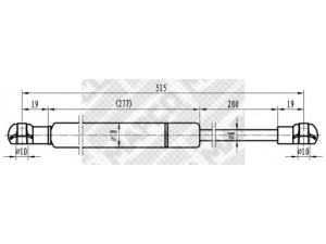 MAPCO 91500 dujinė spyruoklė, bagažinė 
 Priedai -> Bagažinė/pakrovimo skyrius
74820-ST3-E01, 74820-ST3-E02, 74820-ST3-E51