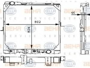 HELLA 8MK 376 709-311 radiatorius, variklio aušinimas 
 Aušinimo sistema -> Radiatorius/alyvos aušintuvas -> Radiatorius/dalys
655 500 03 03, 655 500 30 03, A 655 500 03 03