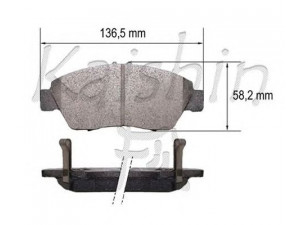 KAISHIN D5174 stabdžių trinkelių rinkinys, diskinis stabdys 
 Techninės priežiūros dalys -> Papildomas remontas
45022S5BE00, 45022S5BJ00