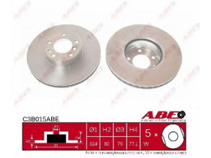 ABE C3B015ABE stabdžių diskas 
 Dviratė transporto priemonės -> Stabdžių sistema -> Stabdžių diskai / priedai
34 11 1 159 895, 34 11 1 159 916