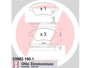 ZIMMERMANN 23982.180.1 stabdžių trinkelių rinkinys, diskinis stabdys 
 Techninės priežiūros dalys -> Papildomas remontas
16 05 184, 16 05 258, 16 05 353