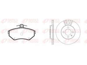 REMSA 8631.00 stabdžių rinkinys, diskiniai stabdžiai 
 Stabdžių sistema -> Diskinis stabdys -> Stabdžių remonto rinkinys
321615301D, 1HM698151, 321615301D