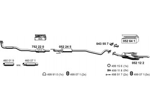 ERNST 050473 išmetimo sistema 
 Išmetimo sistema -> Išmetimo sistema, visa