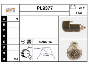 SNRA PL9377 starteris