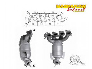 MAGNAFLOW 65812 katalizatoriaus keitiklis 
 Išmetimo sistema -> Katalizatoriaus keitiklis
5849025, 849540, 849682
