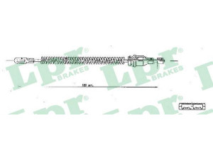 LPR C1350B trosas, stovėjimo stabdys 
 Stabdžių sistema -> Valdymo svirtys/trosai
18045189, 522005, 522654, 9127527