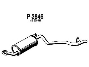FENNO P3846 galinis duslintuvas 
 Išmetimo sistema -> Duslintuvas
MB376581