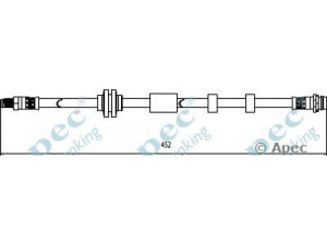APEC braking HOS4117 stabdžių žarnelė 
 Stabdžių sistema -> Stabdžių žarnelės
31305080