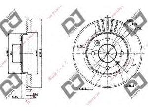 DJ PARTS BD1272 stabdžių diskas 
 Dviratė transporto priemonės -> Stabdžių sistema -> Stabdžių diskai / priedai
4020600QAJ, 7700756572, 7701204286