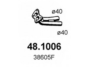 ASSO 48.1006 išleidimo kolektorius 
 Išmetimo sistema -> Išmetimo vamzdžiai
0048112300, 38605F