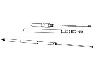 CEF RT02274 trosas, stovėjimo stabdys 
 Stabdžių sistema -> Valdymo svirtys/trosai
365300001N