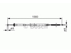 BOSCH 1 987 477 925 trosas, stovėjimo stabdys 
 Stabdžių sistema -> Valdymo svirtys/trosai
46847434, 51770287, 51770287