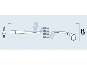 FAE 85147 uždegimo laido komplektas 
 Kibirkšties / kaitinamasis uždegimas -> Uždegimo laidai/jungtys
0K30A 18140 A, 0K30B 18140, 27401 2X000