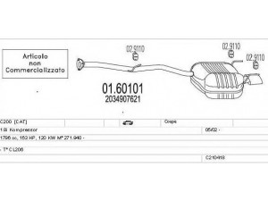 MTS C210418007758 išmetimo sistema 
 Išmetimo sistema -> Išmetimo sistema, visa