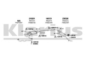 KLARIUS 720417E išmetimo sistema 
 Išmetimo sistema -> Išmetimo sistema, visa