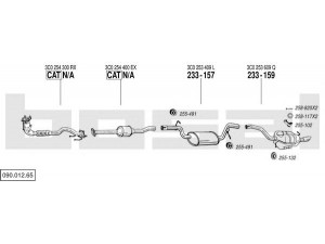 BOSAL 090.012.65 išmetimo sistema 
 Išmetimo sistema -> Išmetimo sistema, visa