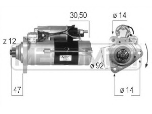 ERA 220575 starteris 
 Elektros įranga -> Starterio sistema -> Starteris
005 151 64 01, 006 151 15 01, 006 151 69 01