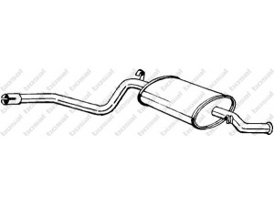 BOSAL 280-327 galinis duslintuvas 
 Išmetimo sistema -> Duslintuvas
7 697 379