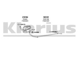 KLARIUS 720249E išmetimo sistema 
 Išmetimo sistema -> Išmetimo sistema, visa