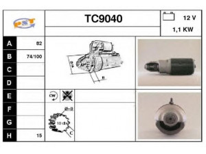 SNRA TC9040 starteris