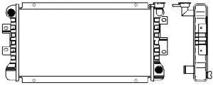 SAKURA  Automotive 1321-0217 radiatorius, variklio aušinimas