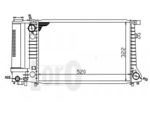 LORO 004-017-0021 radiatorius, variklio aušinimas 
 Aušinimo sistema -> Radiatorius/alyvos aušintuvas -> Radiatorius/dalys
17111712986, 17111719308, 17111723941