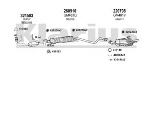 KLARIUS 391322E išmetimo sistema 
 Išmetimo sistema -> Išmetimo sistema, visa