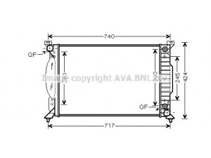 AVA QUALITY COOLING AI2229 radiatorius, variklio aušinimas 
 Aušinimo sistema -> Radiatorius/alyvos aušintuvas -> Radiatorius/dalys
8E0121251P