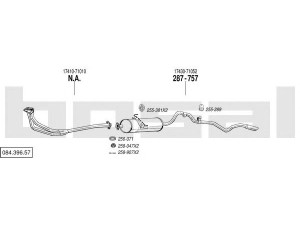 BOSAL 084.396.57 išmetimo sistema 
 Išmetimo sistema -> Išmetimo sistema, visa