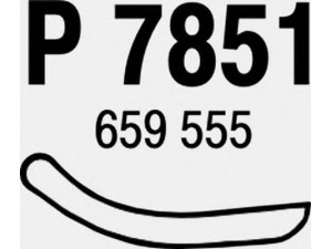 FENNO P7851 išleidimo kolektorius 
 Išmetimo sistema -> Išmetimo vamzdžiai
659555