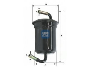 UFI 31.636.00 kuro filtras 
 Techninės priežiūros dalys -> Papildomas remontas
25175552, 25175581, JE01-20-490A