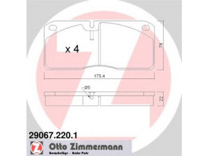 ZIMMERMANN 29067.220.1 stabdžių trinkelių rinkinys, diskinis stabdys 
 Techninės priežiūros dalys -> Papildomas remontas
1906043, 1906297