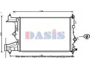 AKS DASIS 150102N radiatorius, variklio aušinimas 
 Aušinimo sistema -> Radiatorius/alyvos aušintuvas -> Radiatorius/dalys
1300301, 13267655
