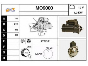 SNRA MO9000 starteris