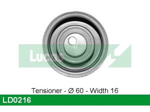 LUCAS ENGINE DRIVE LD0216 įtempiklio skriemulys, paskirstymo diržas