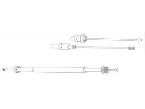 CEF CT02147 trosas, stovėjimo stabdys 
 Stabdžių sistema -> Valdymo svirtys/trosai
4745J0, 4745X8, 96222503, 4745J0