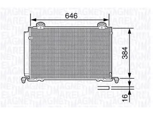 MAGNETI MARELLI 350203689000 kondensatorius, oro kondicionierius