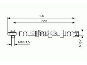 BOSCH 1 987 481 375 stabdžių žarnelė 
 Stabdžių sistema -> Stabdžių žarnelės
90947 02692, 90947 02885, 6Q0 611 701 E