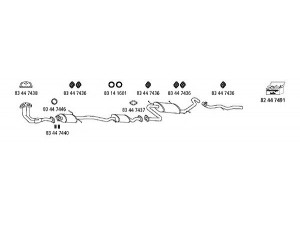 HJS Ma_33 išmetimo sistema 
 Išmetimo sistema -> Išmetimo sistema, visa