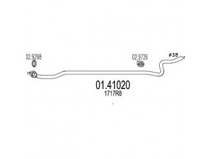 MTS 01.41020 išleidimo kolektorius 
 Išmetimo sistema -> Išmetimo vamzdžiai
1717R8