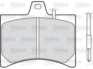 VALEO 540487 stabdžių trinkelių rinkinys, diskinis stabdys 
 Techninės priežiūros dalys -> Papildomas remontas
75529822, 95648537, 4250-15, 425015