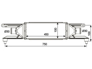 NRF 30750 tarpinis suslėgto oro aušintuvas, kompresorius 
 Variklis -> Oro tiekimas -> Įkrovos agregatas (turbo/superįkrova) -> Tarpinis suslėgto oro aušintuvas
51837369, 55700449, 51837369, 55700449