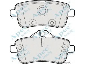 APEC braking PAD1929 stabdžių trinkelių rinkinys, diskinis stabdys 
 Techninės priežiūros dalys -> Papildomas remontas
0064203520, 0064206320, 0074208620